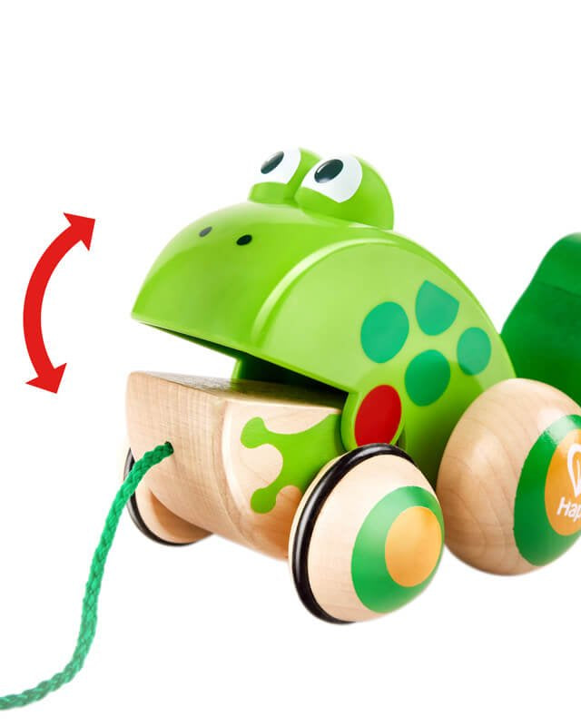 Famille de grenouilles à promener - Jouets à tirer / pousser - Boutique LeoLudo - Hape