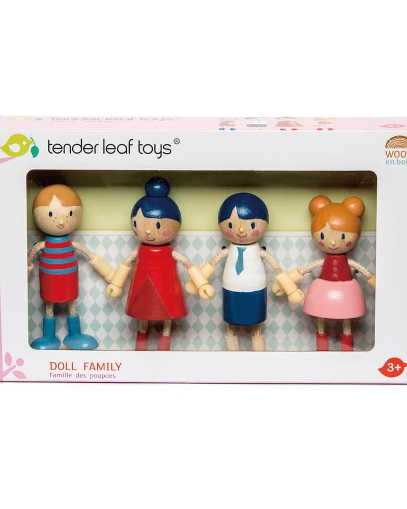 Famille de poupées en bois - Figurines - Boutique LeoLudo - Tender Leaf Toys