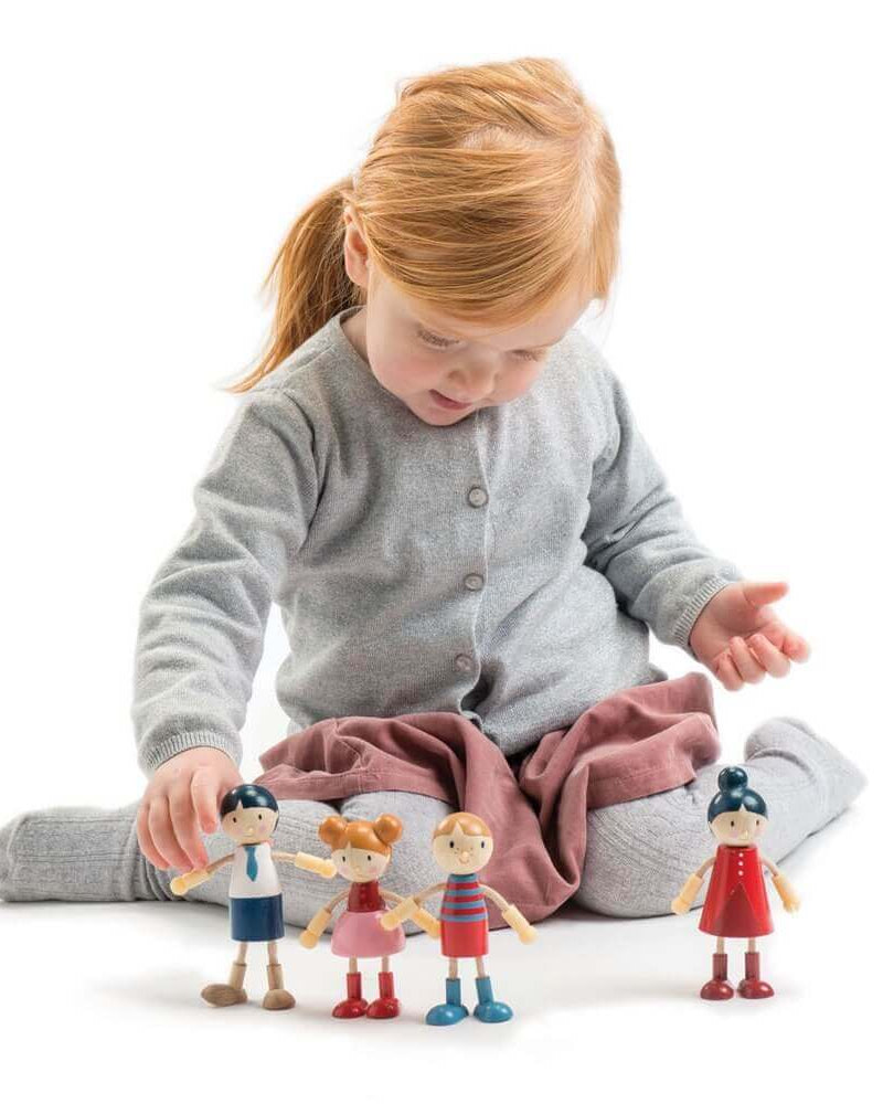Famille de poupées en bois - Figurines - Boutique LeoLudo - Tender Leaf Toys