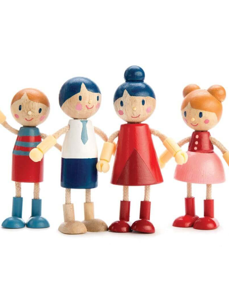 Famille de poupées en bois - Figurines - Boutique LeoLudo - Tender Leaf Toys