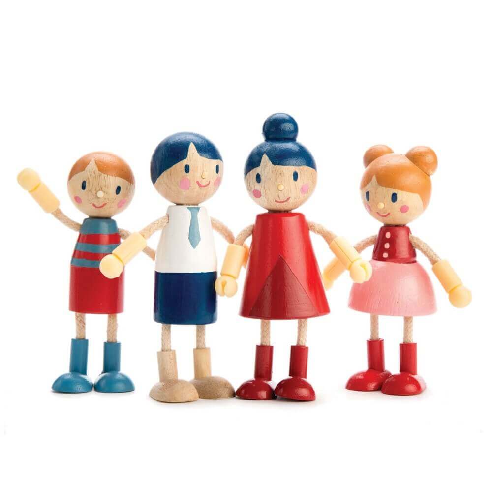 Famille de poupées en bois - Figurines - Boutique LeoLudo - Tender Leaf Toys