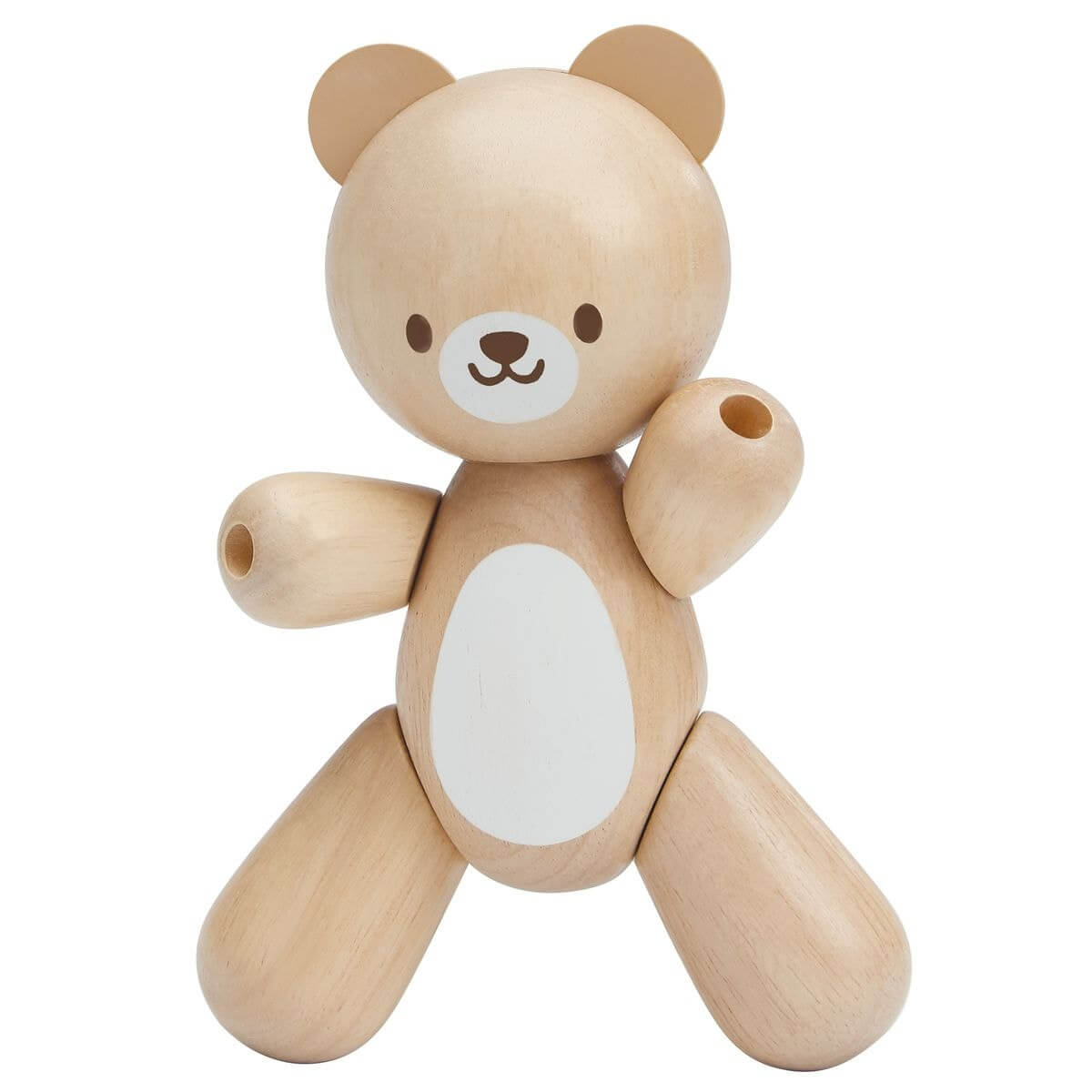 Figurines en bois - Maman ours et ourson articulés-Plan Toys-Boutique LeoLudo