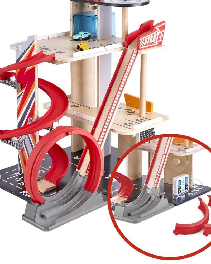 Garage de cascadeurs Gearhead - Ensembles de jeu - Boutique LeoLudo - Hape