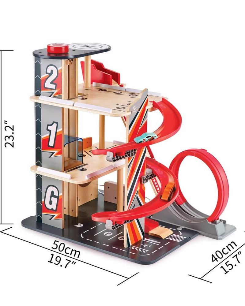 Garage de cascadeurs Gearhead - Ensembles de jeu - Boutique LeoLudo - Hape