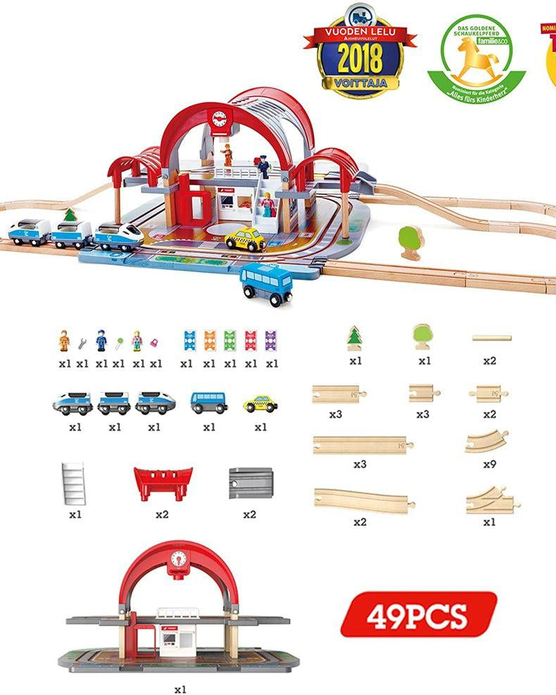 Gare de Grand City - Ensembles de jeu - Boutique LeoLudo - Hape
