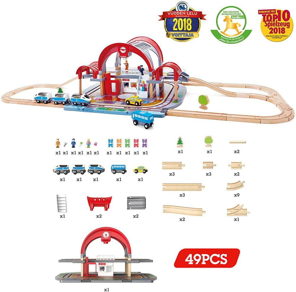 Gare de Grand City - Ensembles de jeu - Boutique LeoLudo - Hape