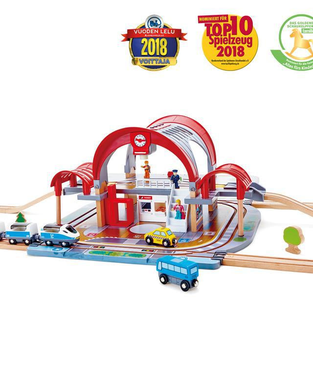 Gare de Grand City - Ensembles de jeu - Boutique LeoLudo - Hape
