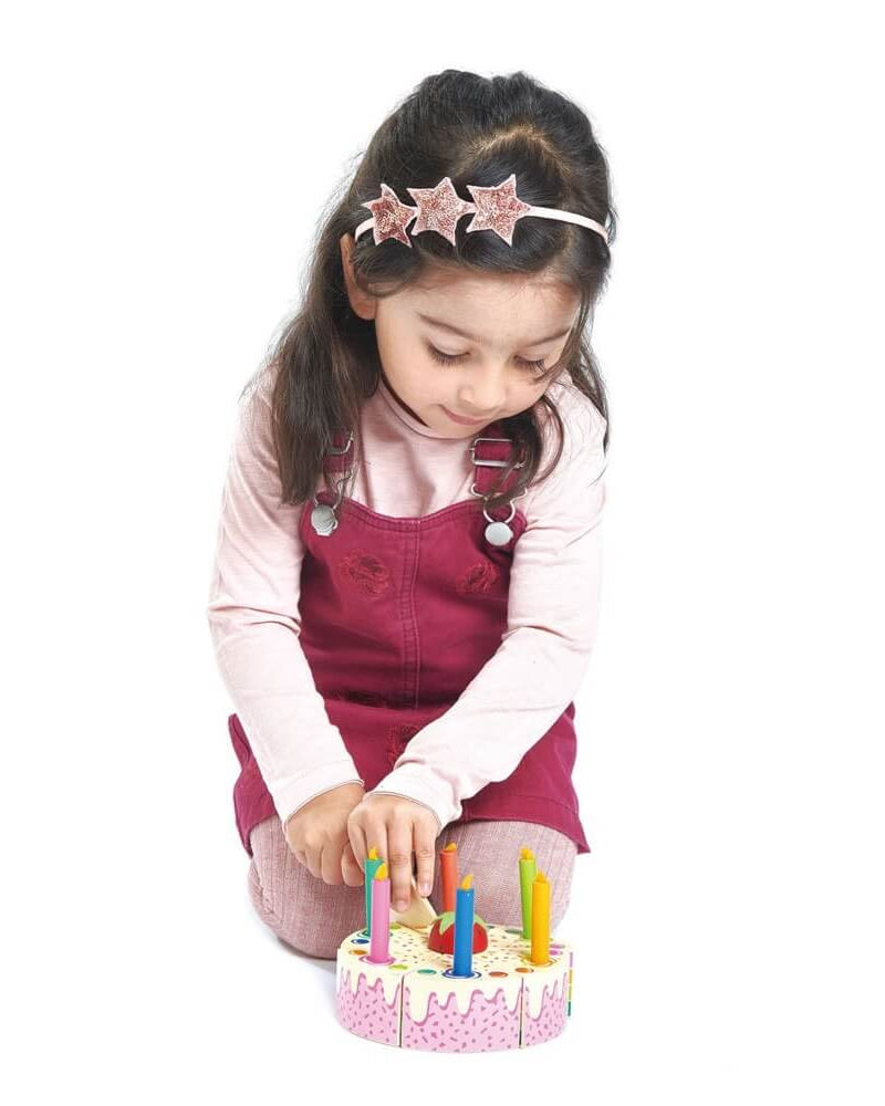 Gâteau d'anniversaire arc - en - ciel - Jouets d'imitation - Boutique LeoLudo - Tender Leaf Toys