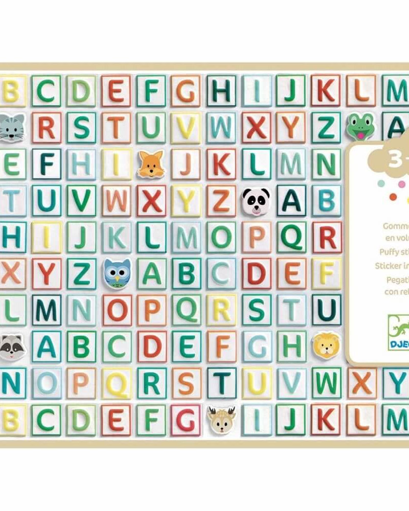 Gommettes 3D - Alphabet - Art & bricolage - Boutique LeoLudo - Djeco