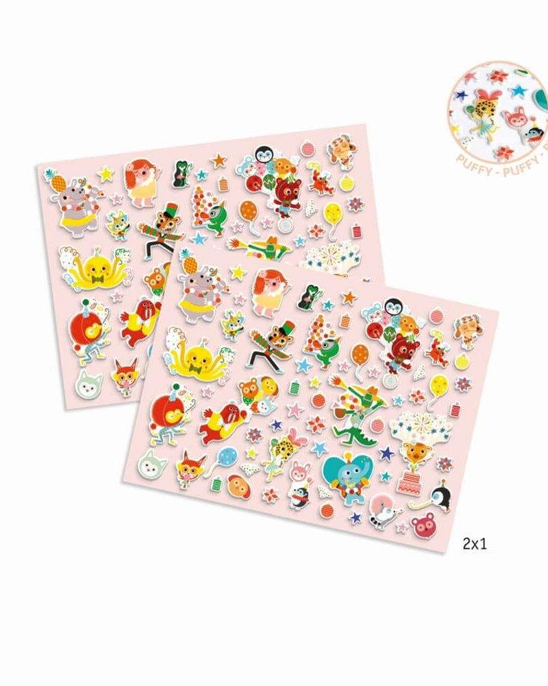 Gommettes 3D - La fête - Art & bricolage - Boutique LeoLudo - Djeco