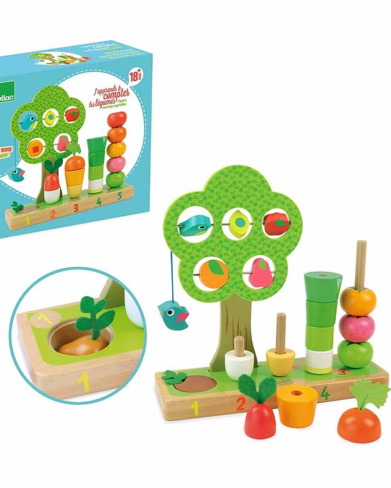 J'apprends à compter les légumes - Jeux éducatifs - Boutique LeoLudo - Vilac