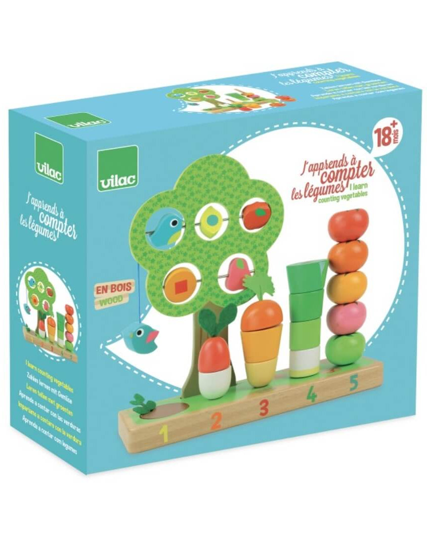J'apprends à compter les légumes - Jeux éducatifs - Boutique LeoLudo - Vilac