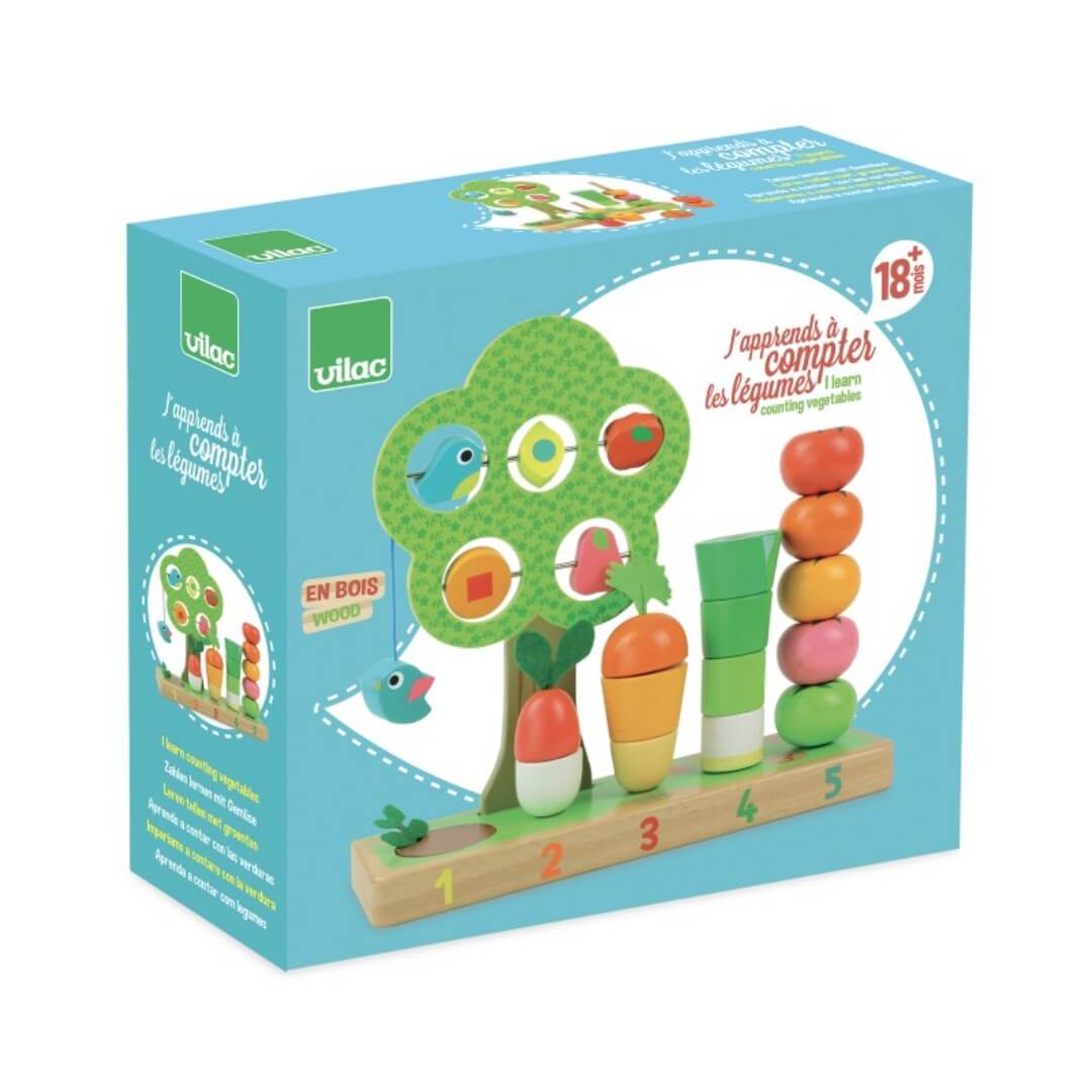 J'apprends à compter les légumes - Jeux éducatifs - Boutique LeoLudo - Vilac
