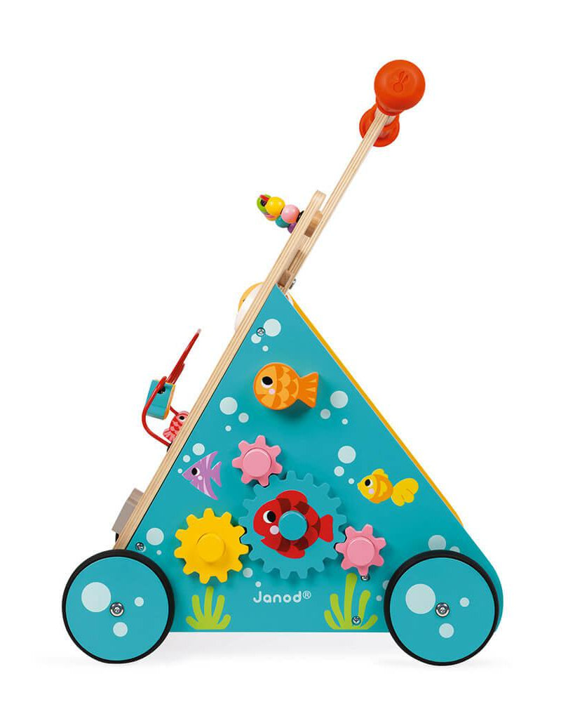 J'apprends à marcher - Chariot multi - activités Chat - Trotteurs - Boutique LeoLudo - Janod