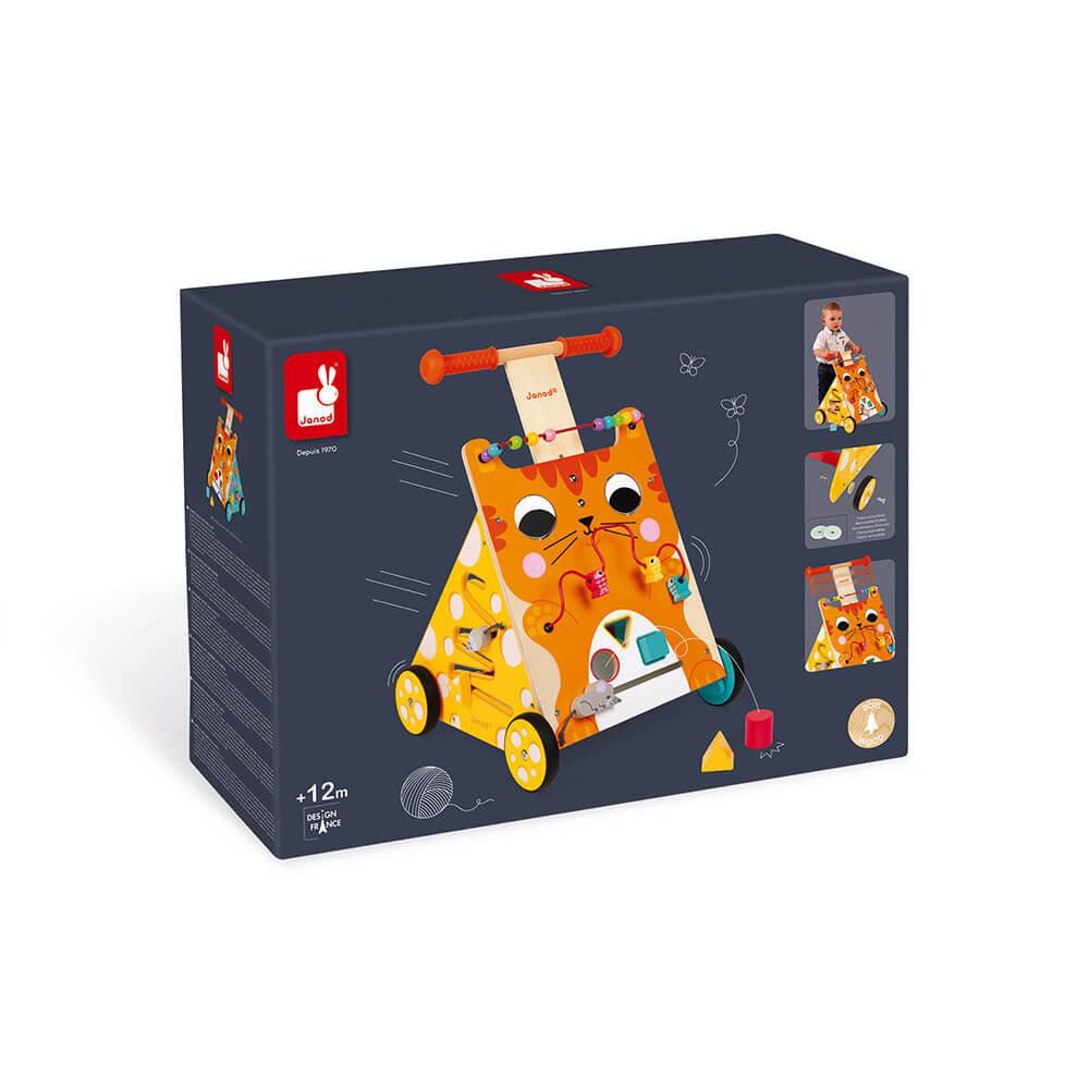 J'apprends à marcher - Chariot multi - activités Chat - Trotteurs - Boutique LeoLudo - Janod