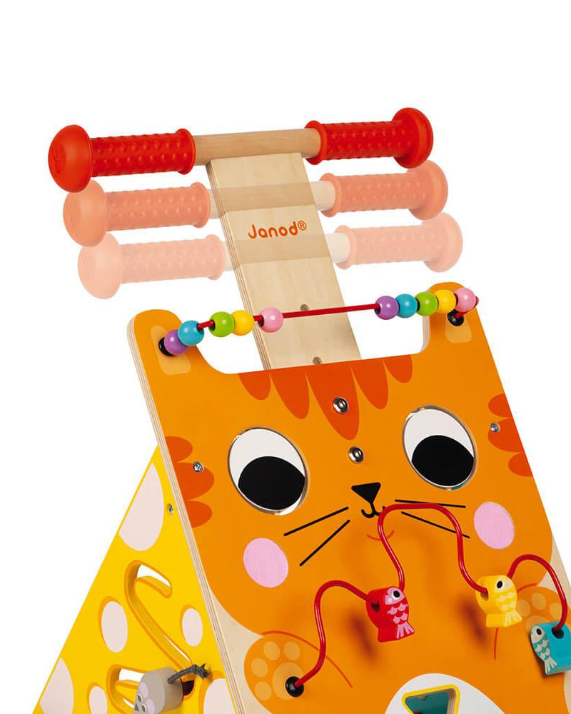 J'apprends à marcher - Chariot multi - activités Chat - Trotteurs - Boutique LeoLudo - Janod