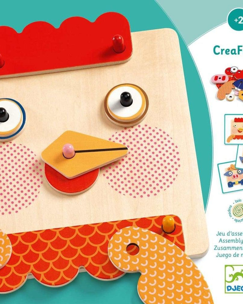 Jeu d'assemblage Creafaces - Jeux d'assemblage - Boutique LeoLudo - Djeco