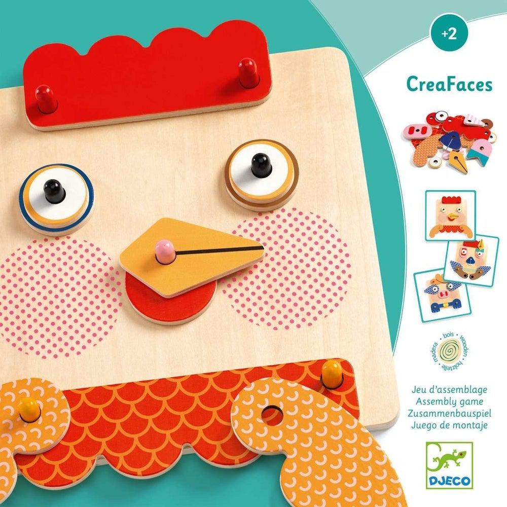Jeu d'assemblage Creafaces - Jeux d'assemblage - Boutique LeoLudo - Djeco
