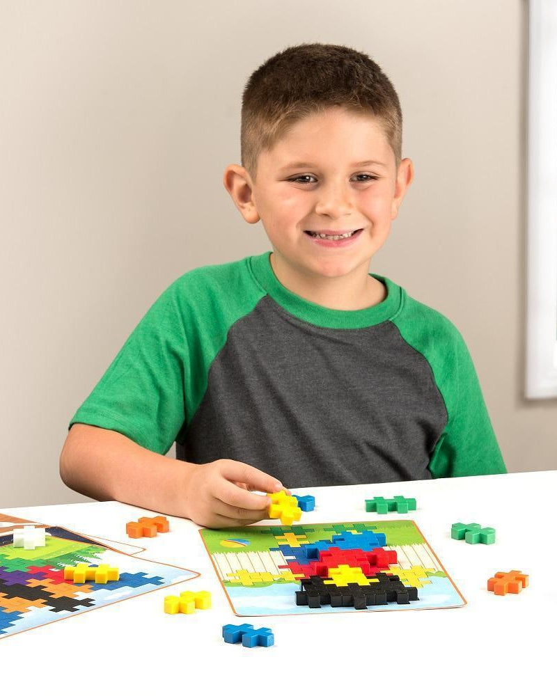 Jeu de construction - MIDI Basic Tangram (60 pcs) - Jeux de construction - Boutique LeoLudo - Plus - Plus