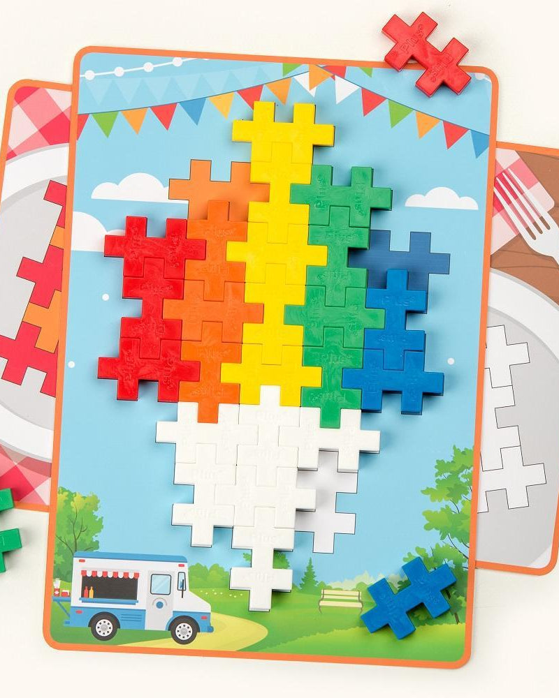 Jeu de construction - MIDI Basic Tangram (60 pcs) - Jeux de construction - Boutique LeoLudo - Plus - Plus