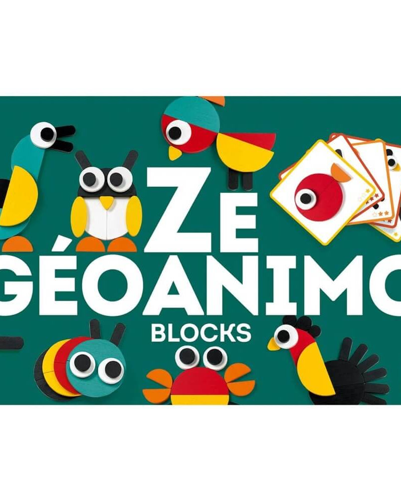 Jeu de construction Ze Géoanimo - Jeux d'assemblage - Boutique LeoLudo - Djeco