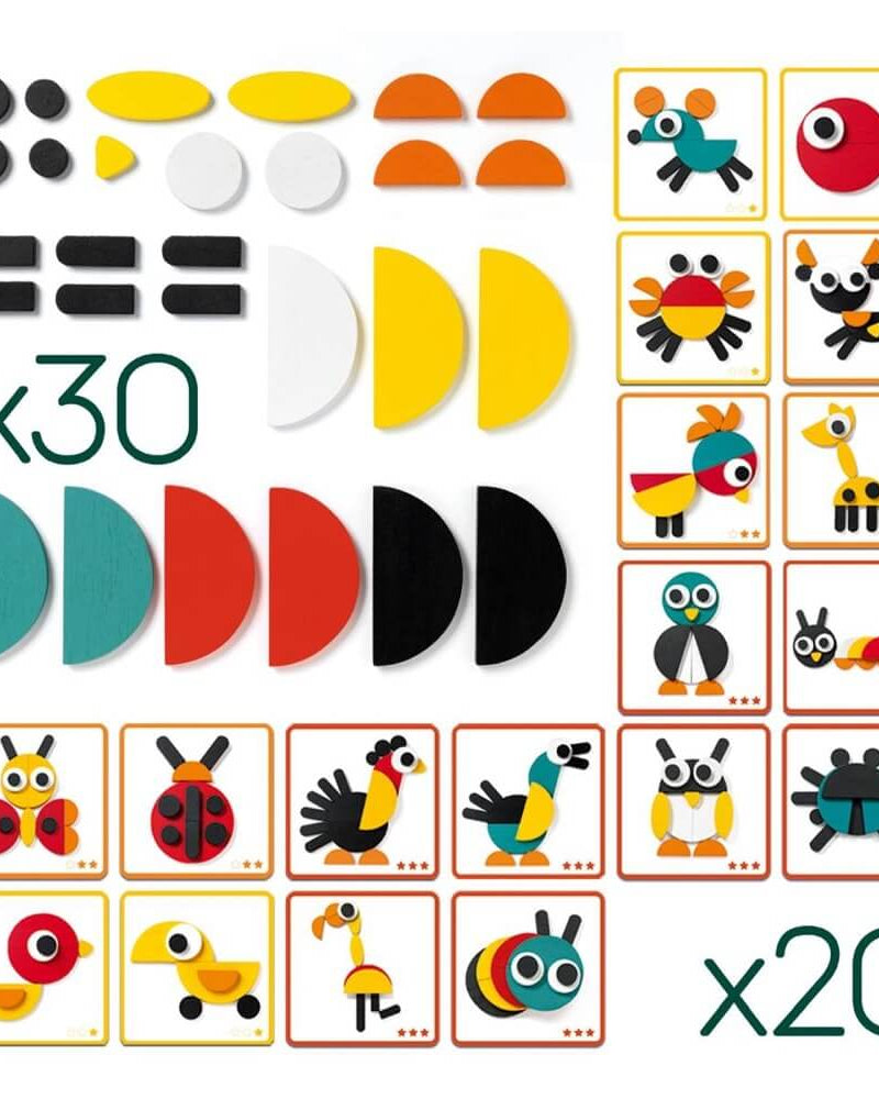 Jeu de construction Ze Géoanimo - Jeux d'assemblage - Boutique LeoLudo - Djeco