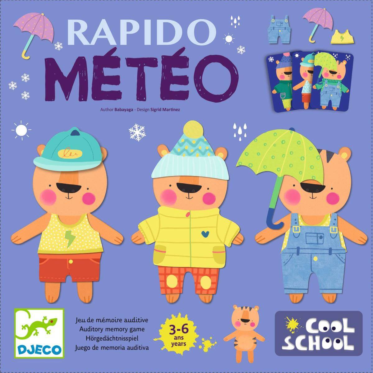 Jeu de mémoire auditive Rapido Météo-Djeco-Boutique LeoLudo
