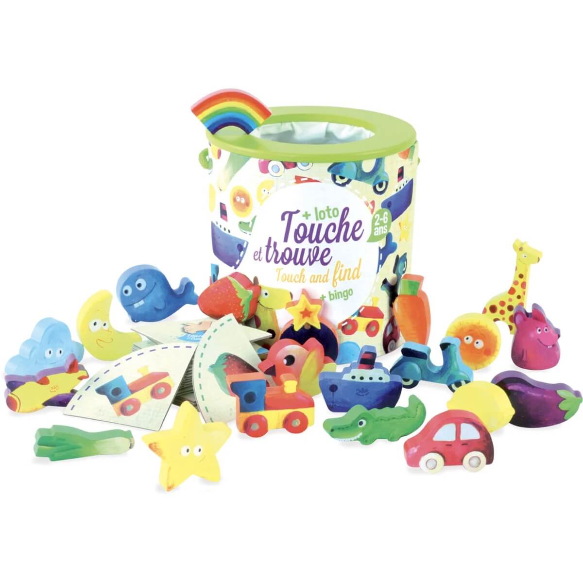 Jeu de reconnaissance tactile - Touche et trouve - Jeux de motricité fine - Boutique LeoLudo - Vilac