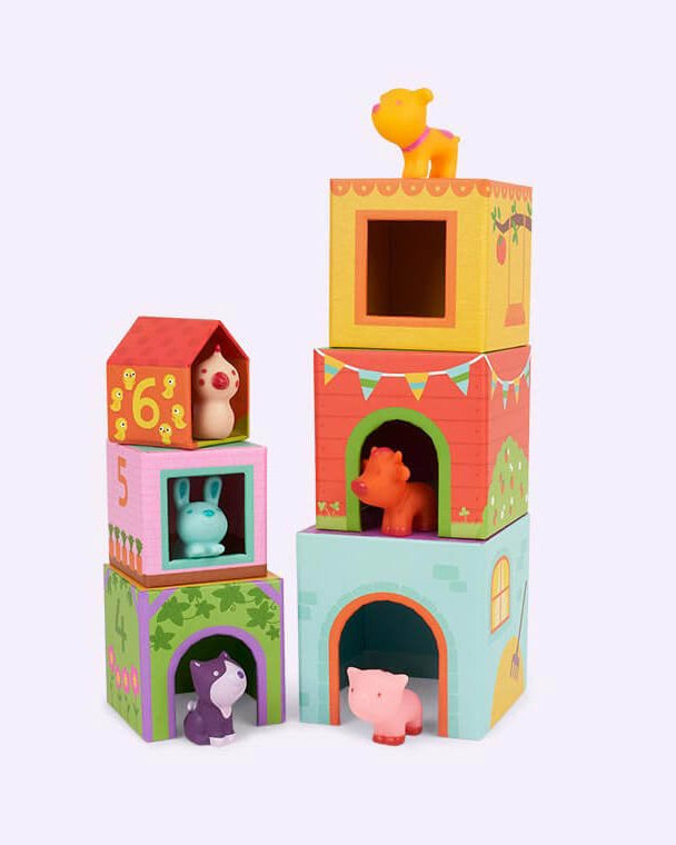 Jeu d'empilage Topaniferme - Jouets à trier & empiler - Boutique LeoLudo - Djeco