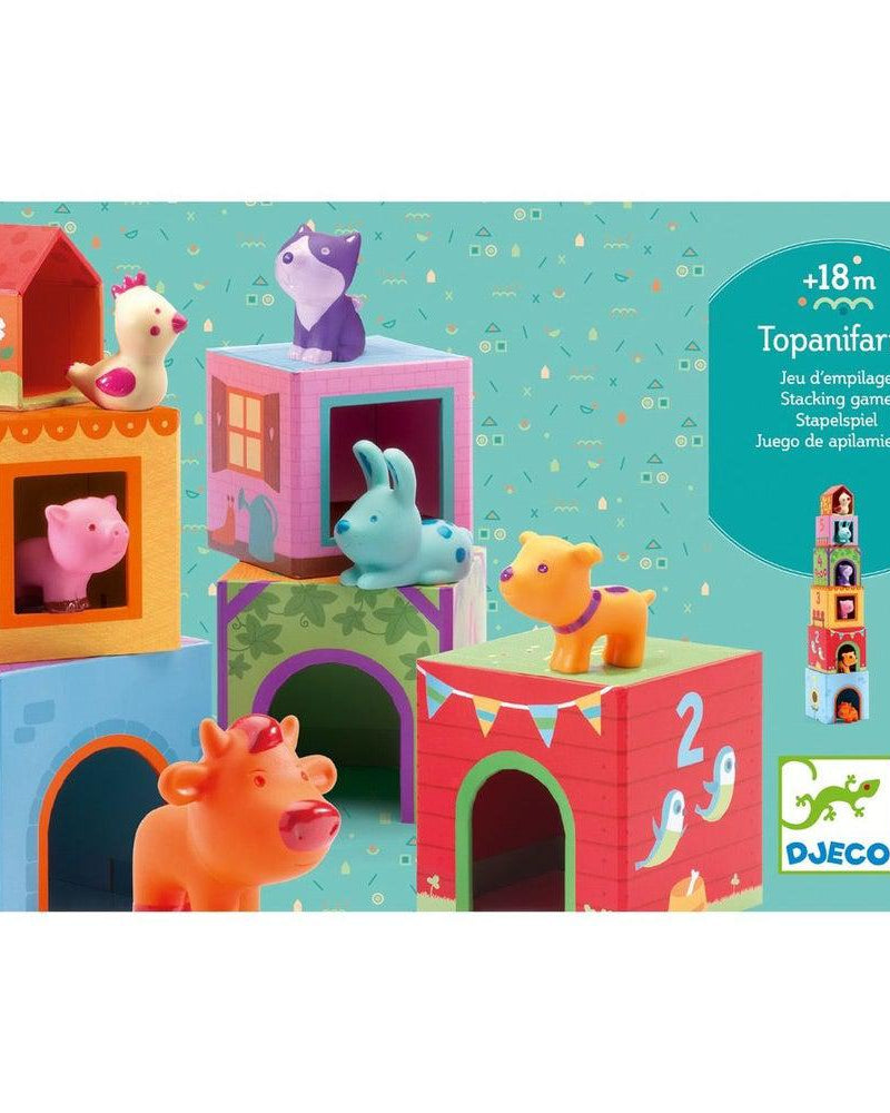 Jeu d'empilage Topaniferme - Jouets à trier & empiler - Boutique LeoLudo - Djeco