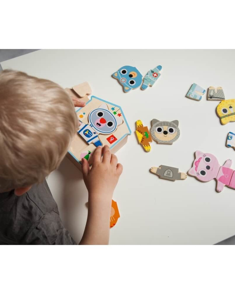 Jeu d'encastrement Dressup Mix - Casse - têtes - Boutique LeoLudo - Djeco