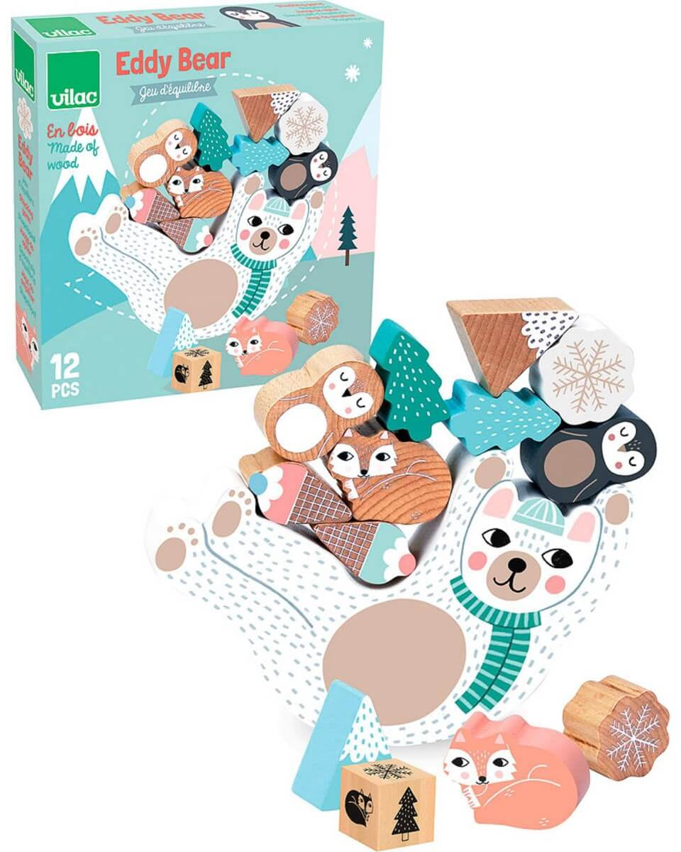 Jeu d'équilibre à empiler Eddy l'ours - Jeux d'adresse - Boutique LeoLudo - Vilac