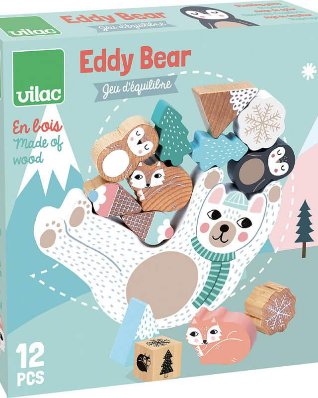 Jeu d'équilibre à empiler Eddy l'ours - Jeux d'adresse - Boutique LeoLudo - Vilac