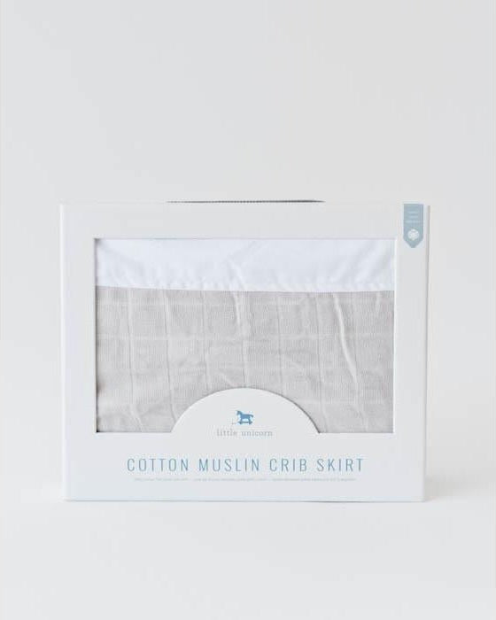 Jupe de lit de bébé en mousseline de coton - Literie - Boutique LeoLudo - Little Unicorn