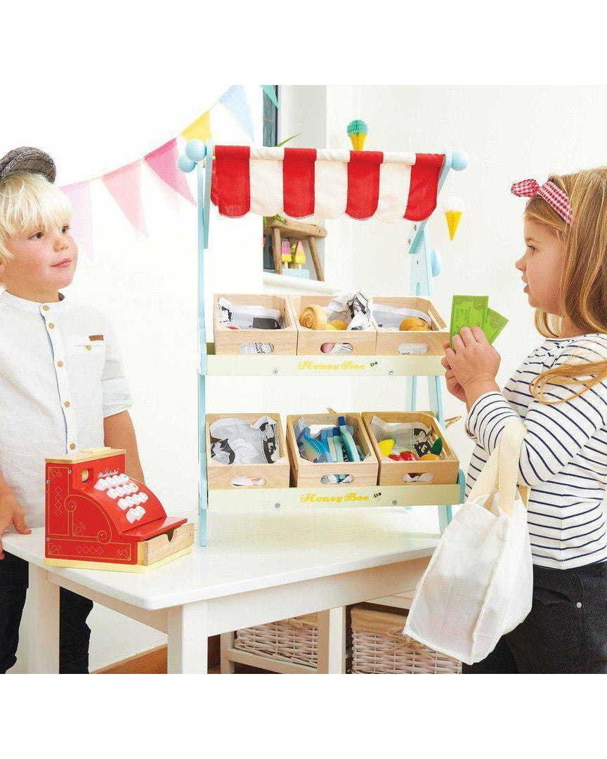 Kiosque de marché Honeybee - Jouets d'imitation - Boutique LeoLudo - Le Toy Van