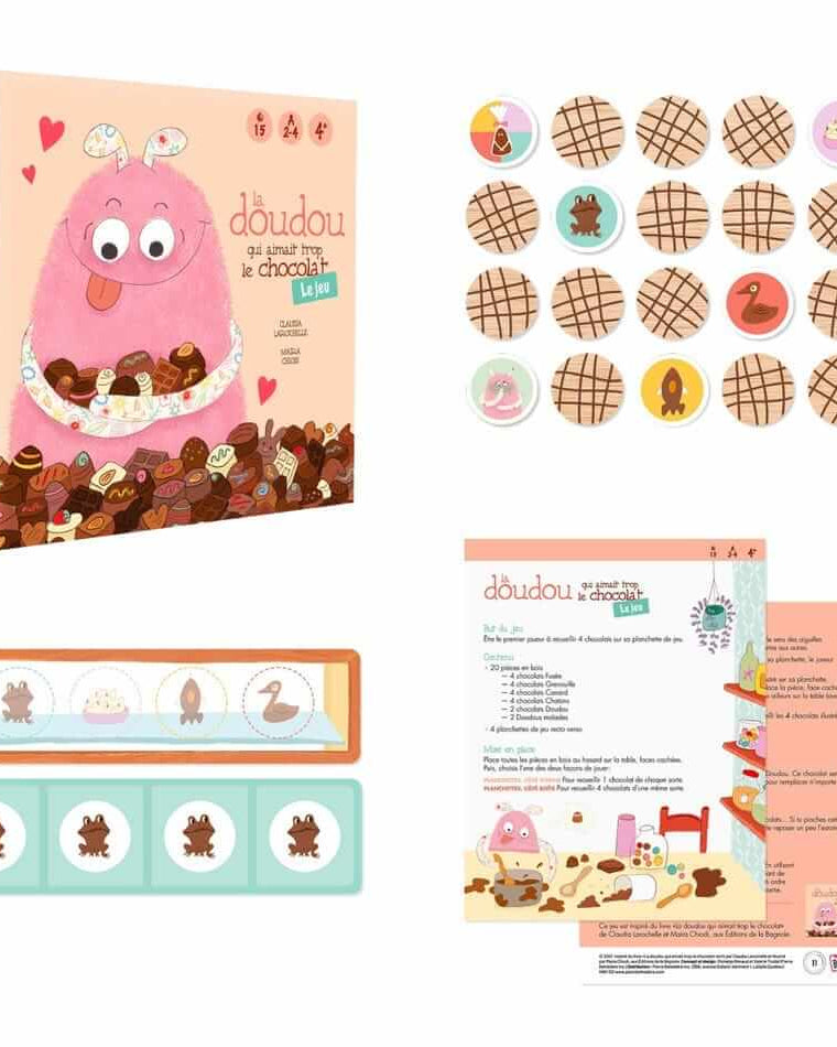 La doudou qui aimait trop le chocolat - Le jeu - Jeux de société - Boutique LeoLudo - La doudou