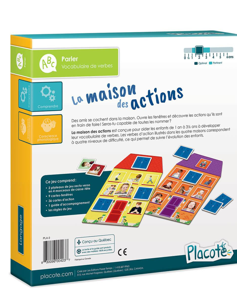 La maison des actions - Jeux éducatifs - Boutique LeoLudo - Placote