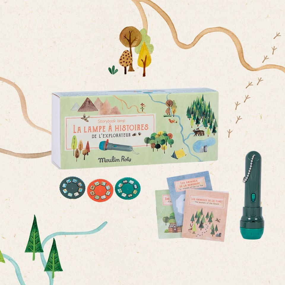 Lampe à histoire de l'explorateur-Moulin Roty-Boutique LeoLudo