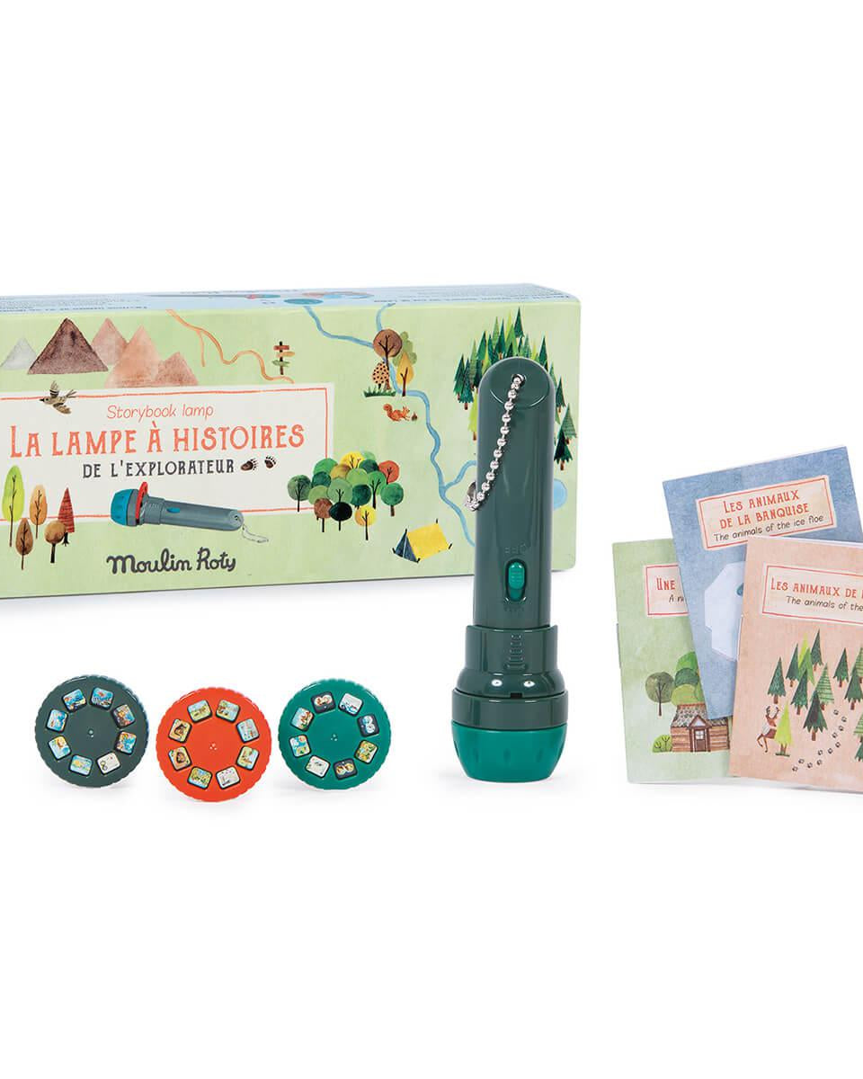 Lampe à histoires de l'explorateur - Lampes à histoire - Boutique LeoLudo - Moulin Roty