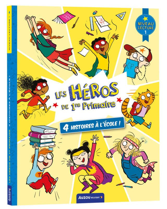 Les héros de 1re année: 4 histoires à l'école (niveau 1) - Livres - Boutique LeoLudo - Auzou