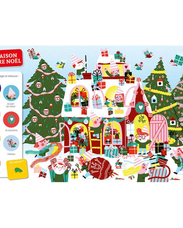 Livre - Cherche et trouve des tout-petits à Noël -Livres- Boutique LeoLudo-Auzou