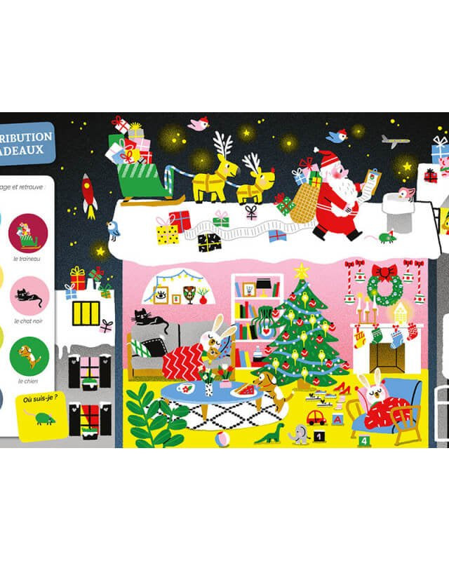 Livre - Cherche et trouve des tout-petits à Noël -Livres- Boutique LeoLudo-Auzou