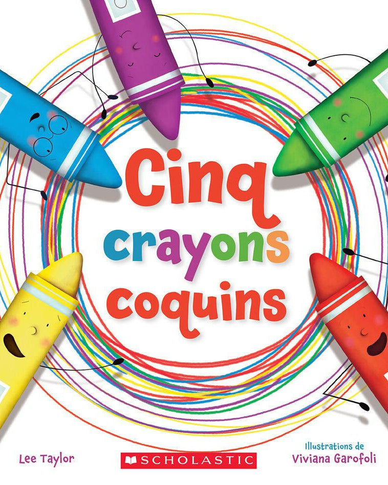 Livre - Cinq crayons coquins - Livres - Boutique LeoLudo - Scholastic