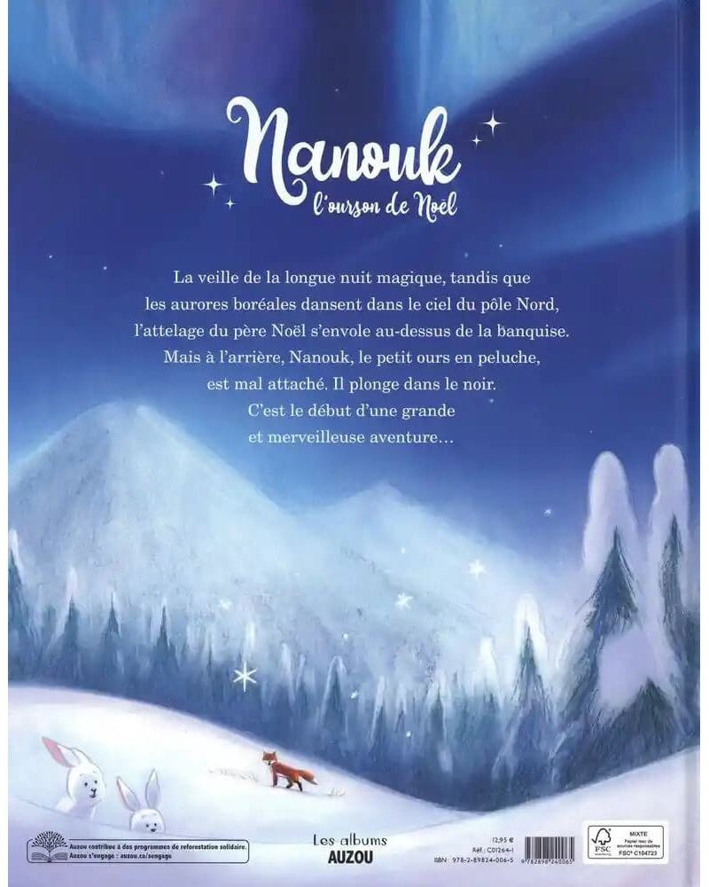 Livre - Nanouk, l'ourson de Noël -Livres- Boutique LeoLudo-Auzou