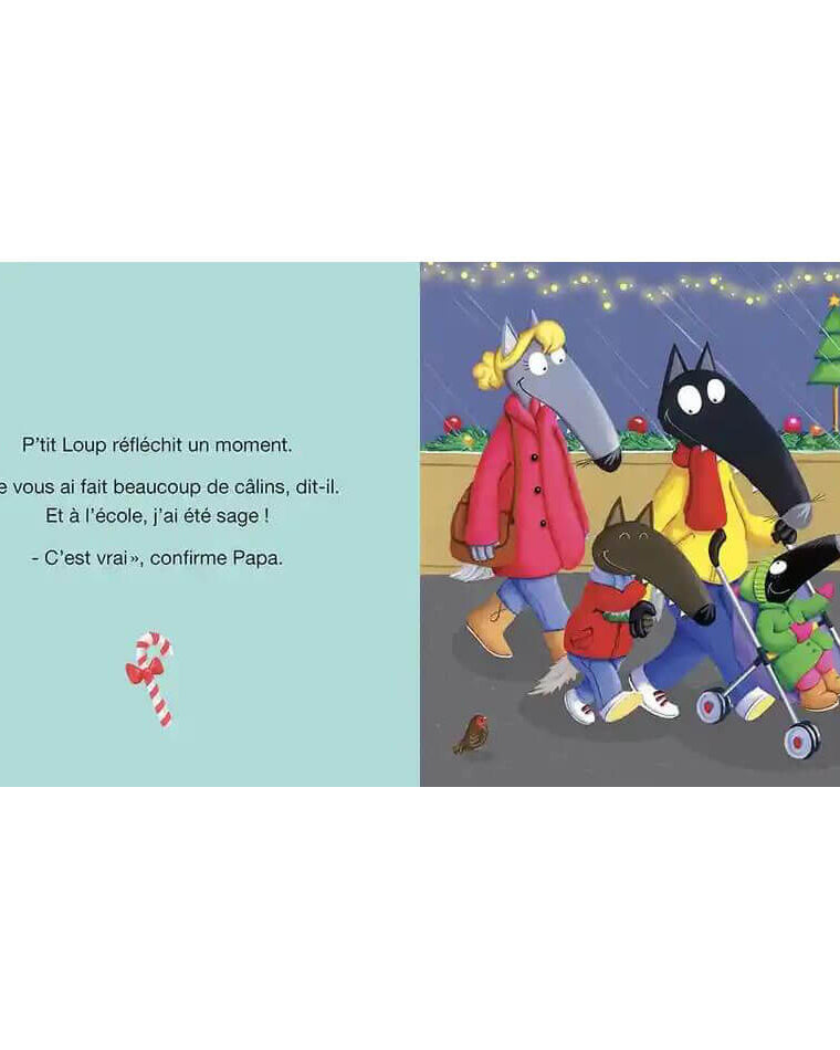 Livre - P'tit Loup attend le Père Noël-Auzou-Boutique LeoLudo