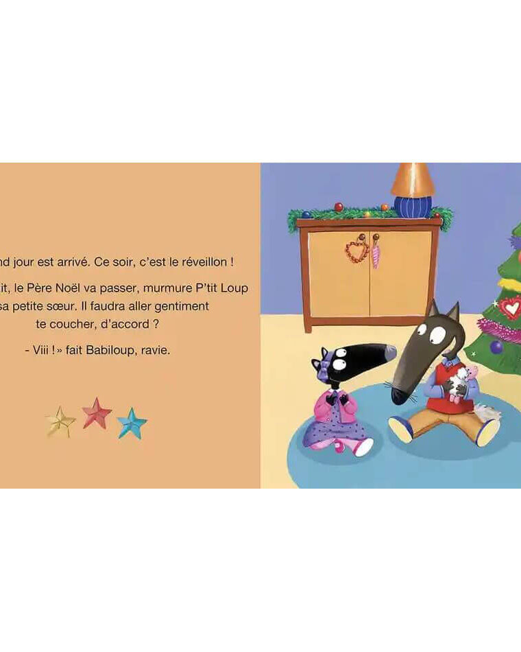 Livre - P'tit Loup attend le Père Noël-Auzou-Boutique LeoLudo