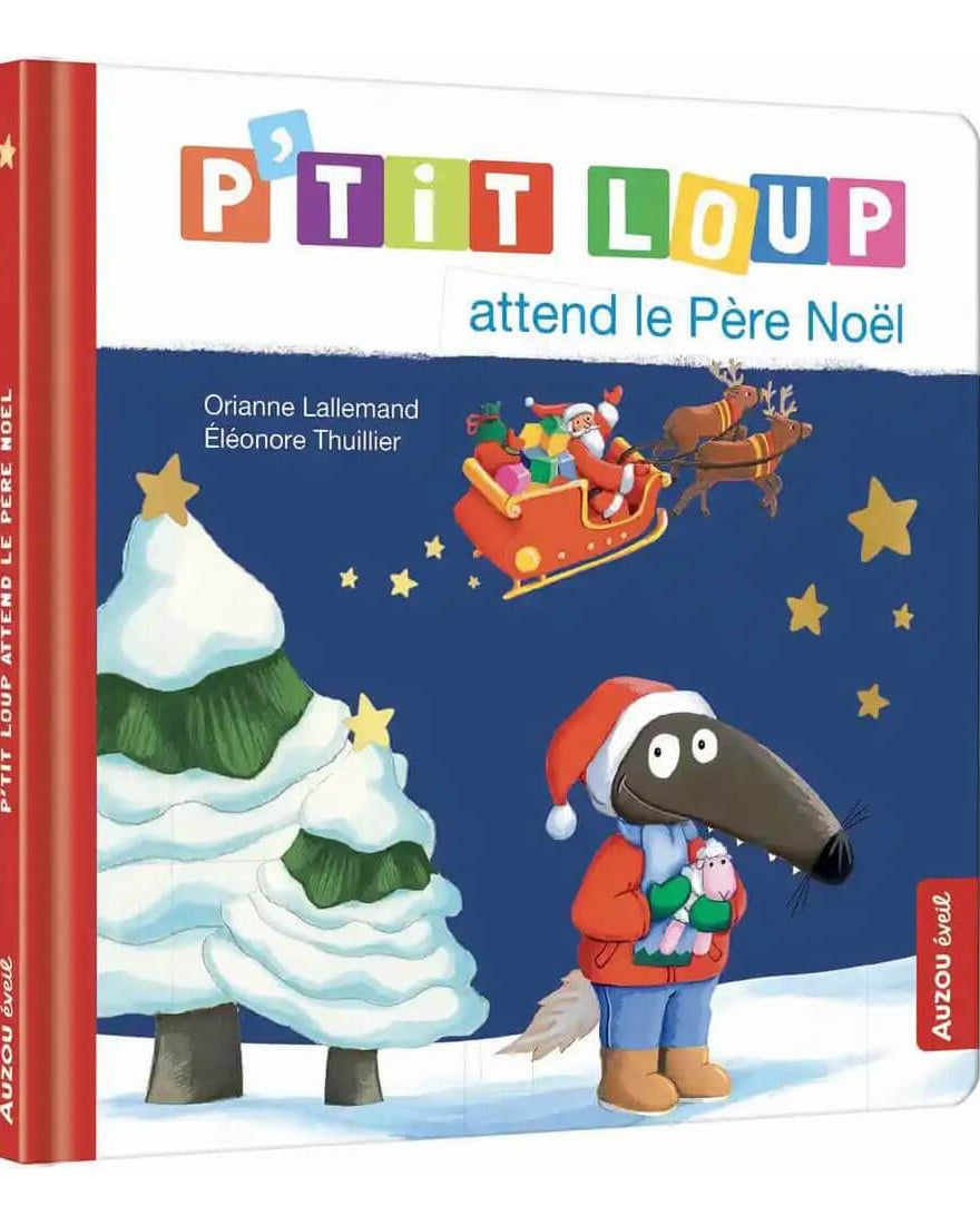 Livre - P'tit Loup attend le Père Noël-Auzou-Boutique LeoLudo