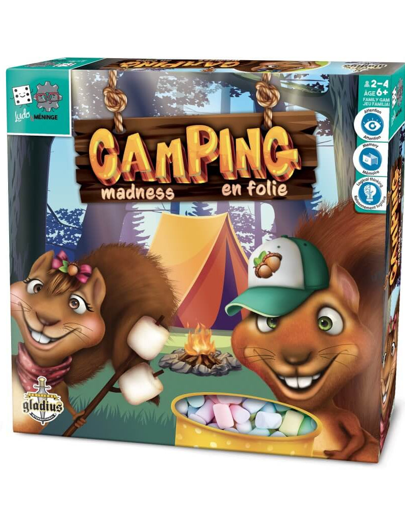 Ludo & Méninge – Camping en folie - Jeux de société - Boutique LeoLudo - Gladius
