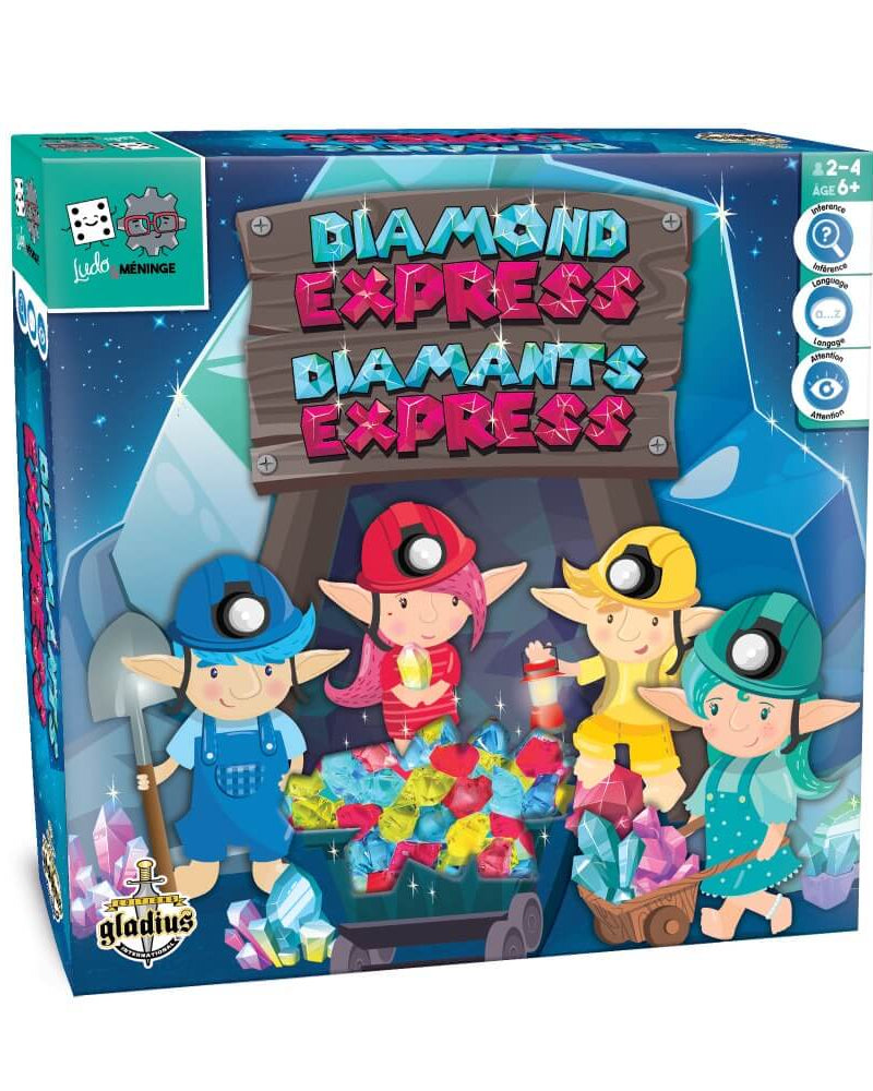 Ludo & Méninge – Diamants Express - Jeux de société - Boutique LeoLudo - Gladius