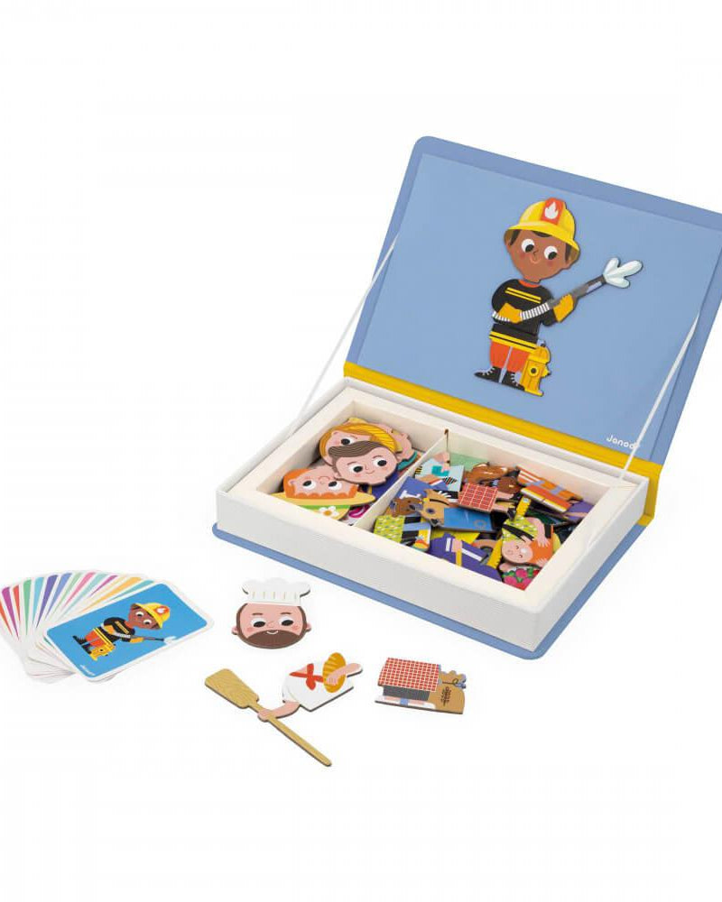 Magnétibook - Métiers (48 pcs) - Jeux magnétiques - Boutique LeoLudo - Janod